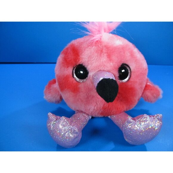 Zuru Whistling Pink Flamingo 8” Plush Glitter Eyes Stuffed Animal Toy - Picture 1 of 7
